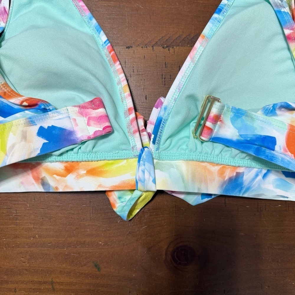 Colorful Abstract Bikini Top - Picture 3 of 8